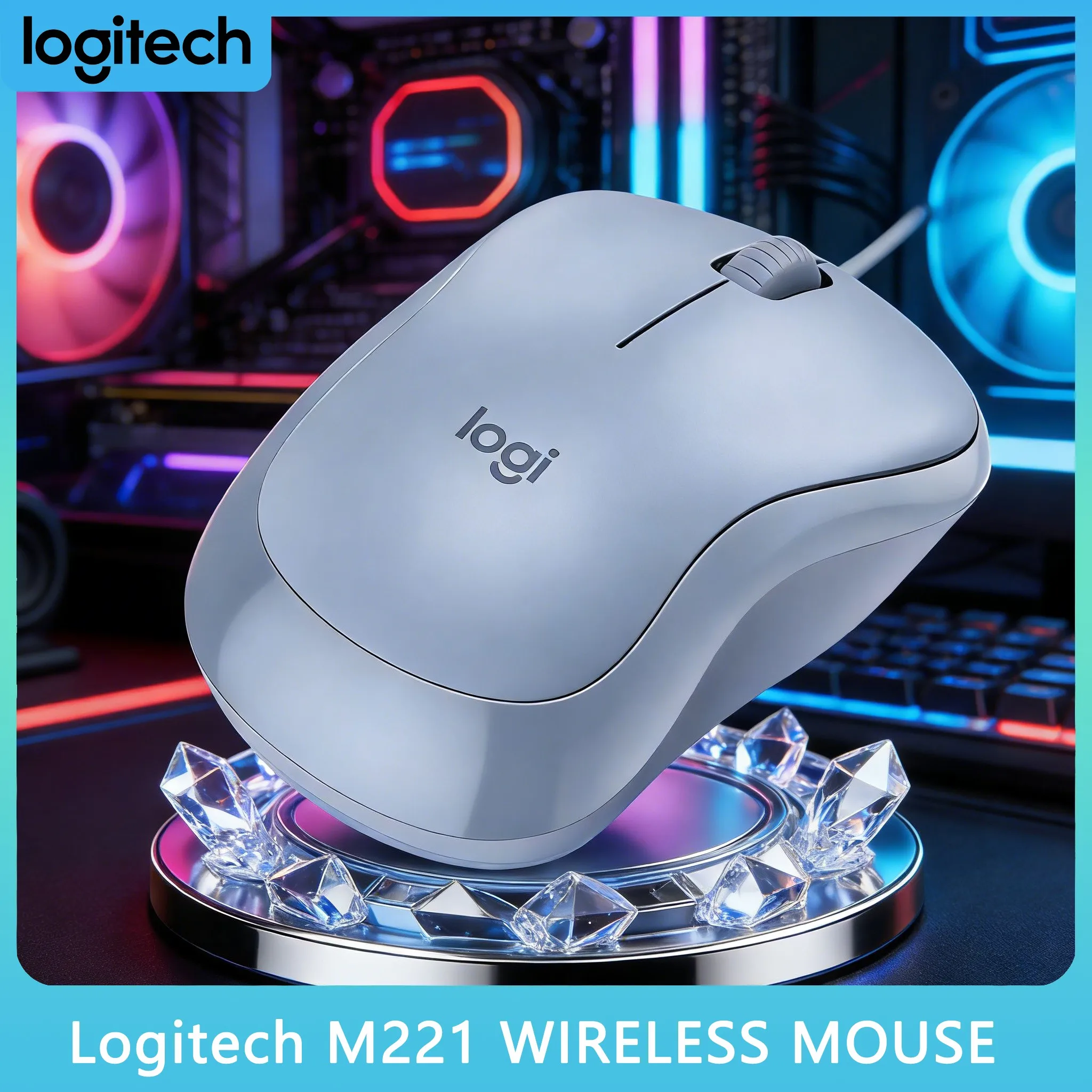 

Бесшумная беспроводная мышь Logitech M221 Travel Mouse, удобная для переноски