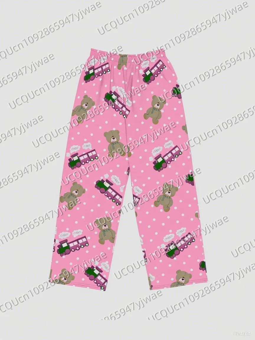KPop Demon Hunters Pyjamas 2025, KPop Demon Hunters Tiger Rumi Cats Print Damenmode Lange Hosen Kinder Herrenhosen