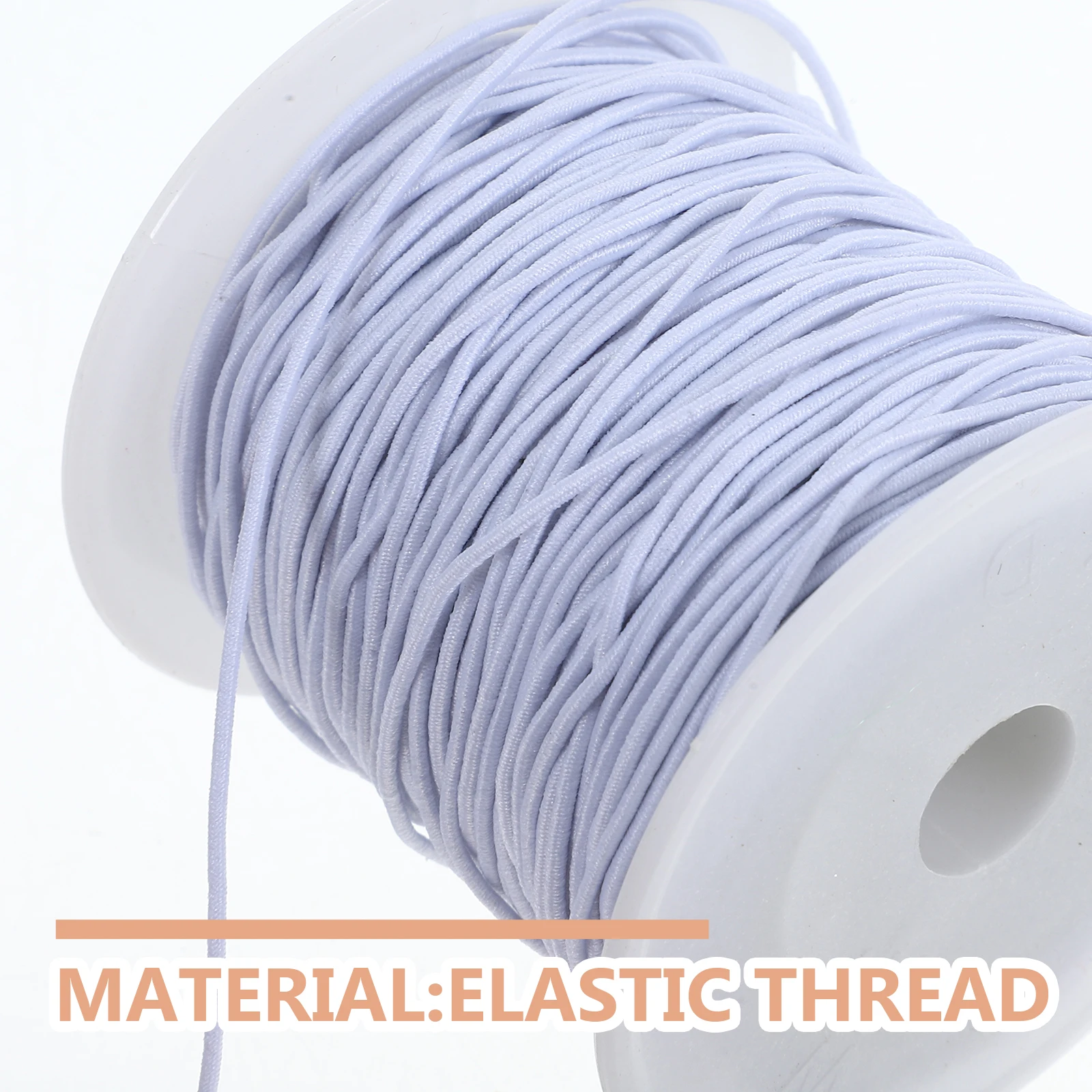 

4 Rolls 1mm Black White Elastic Beading Thread Cord for DIY Bracelet Necklace Making Jewelry Craft Stretchy String