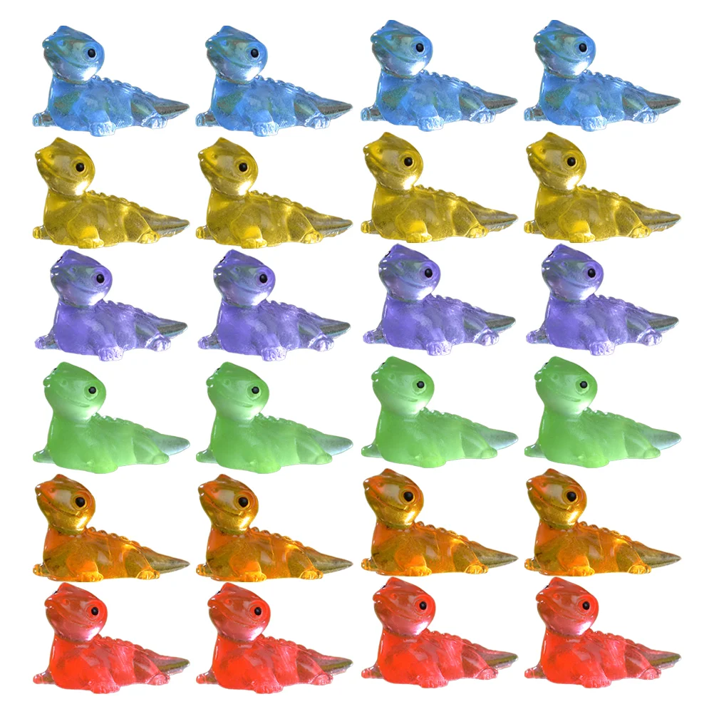 30 Pcs Dragon Craft Micro Landscape Lizard Halloween Decorations Cartoon Office Miniature Things