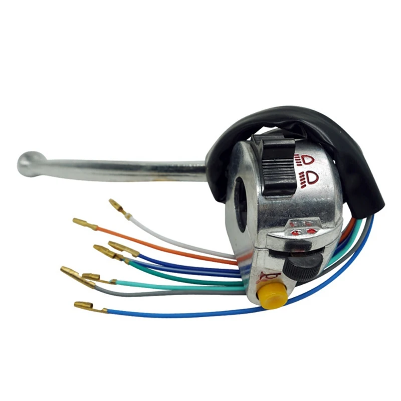 

Переключатель на руль мотоцикла 7/8 дюйма (22 мм) с функциями звукового сигнала, указателей поворота (высокий/низкий) и управления для Jialing JH70 JH90-AD39