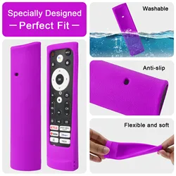Silicone Case Fit for Hisense smart TV remote control ERF3N90H, ERF3M90H, ERF3L90H Protective Sheath Cover Anti-Slip 