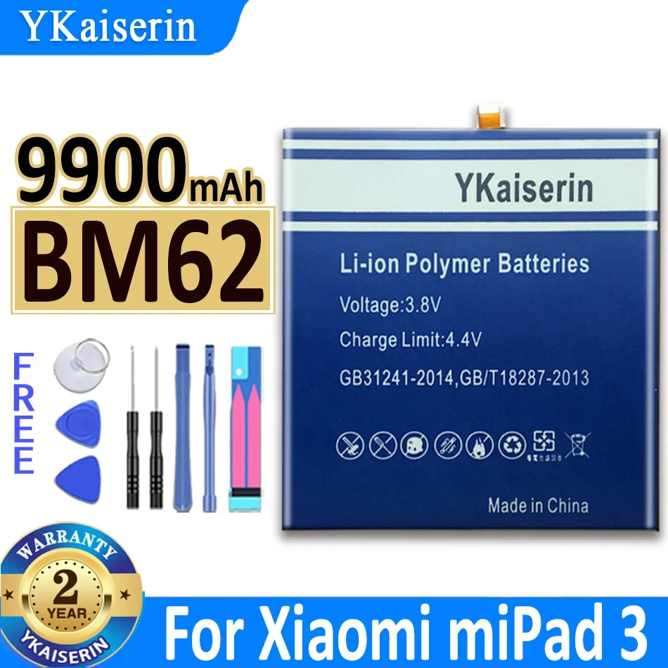 Imagem -06 - Bateria Ykaiserin Bn60 Bn80 Bm60 Bm61 Bm62 para Xiaomi Mipad Plus 4plus Mipad1 Mipad2 Mipad3 Mipad4 Mipad4plus