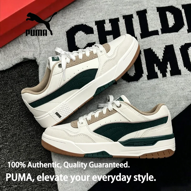 PUMA Unisex Rebound Retro Low Top Sneakers, Wear-resistant Stylish Daily Street Casual Shoes 400214-09 400214-12