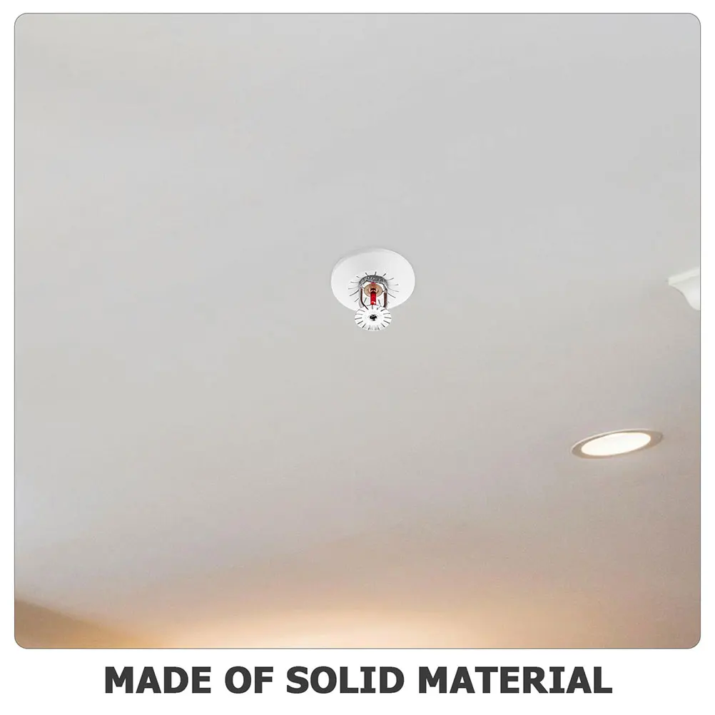 8 Pcs 화재 스프링클러 노즐 장식 커버 천장 트림 플레이트 스커트 플라스틱 링