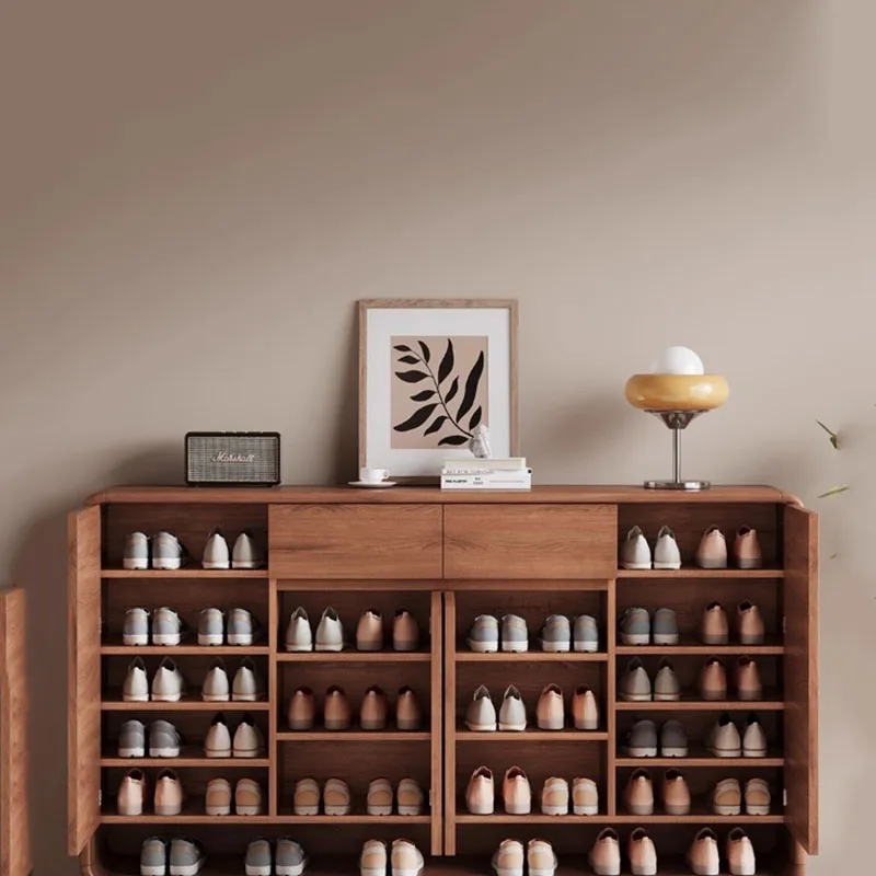 Wooden Designer Shoe Shelf Bedroom Entrance Hall Vertical Shoe Cabinet Italian Minimalist Organizer Gabinete Salon Furniture