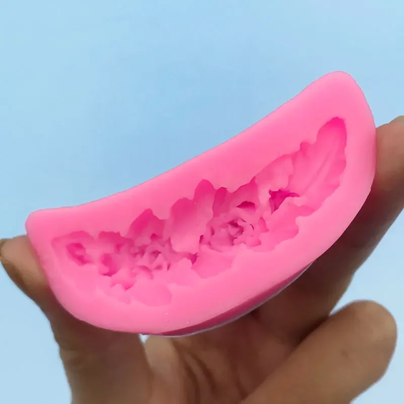 DIY باقة ريشة قالب من السيليكون الخبز الشوكولاته فندان العفن جارلاند كعكة المحيطة قالب الزخرفية