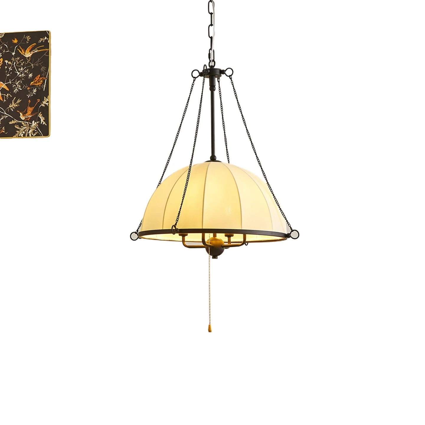 American chandelier new dining room lamp creative bedroom bed and breakfast cafe decorative lamp French medieval lamp