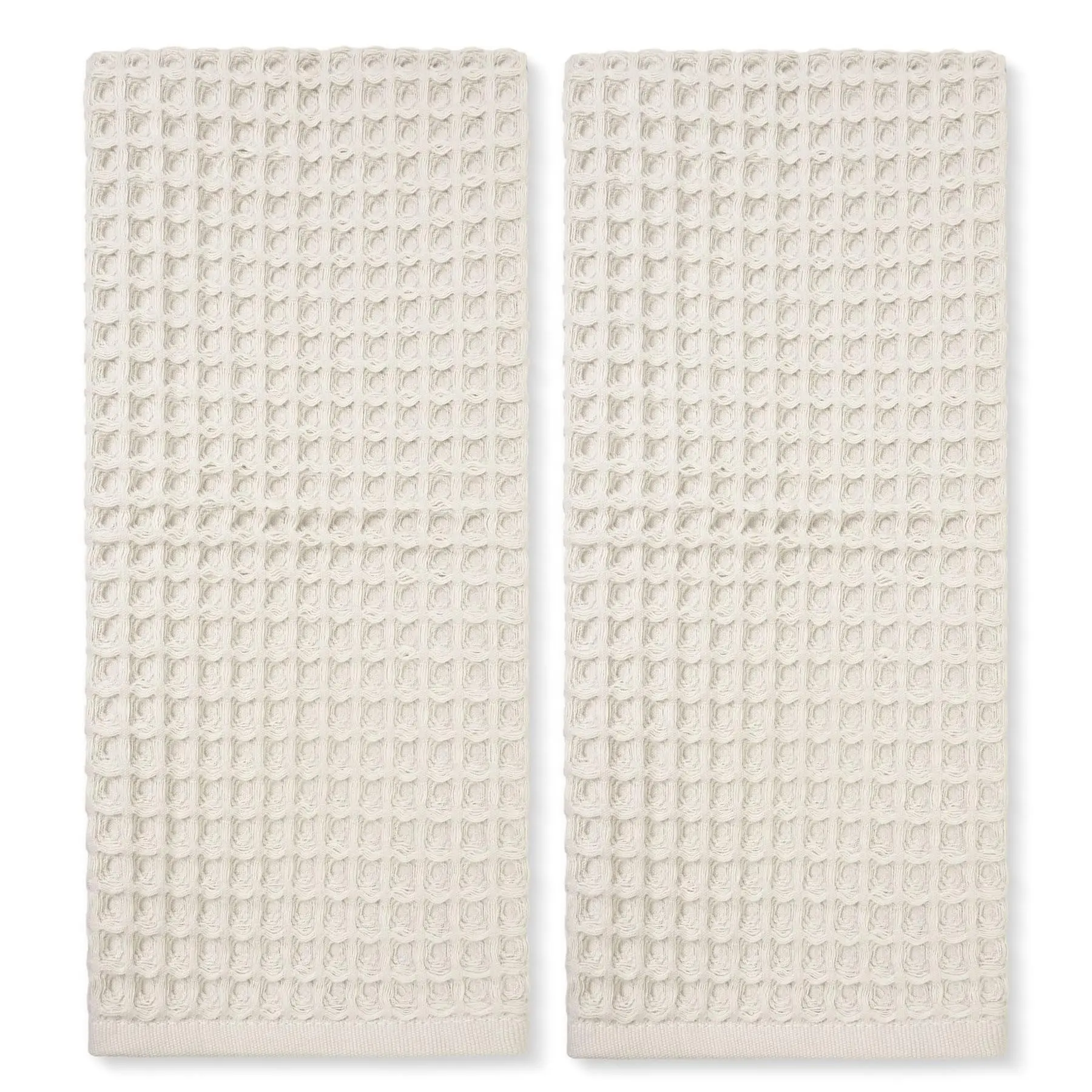 Waffle Cotton Bathroom Hand Towels,Soft, Lightweight, Lint Free, 13x29 Inch
