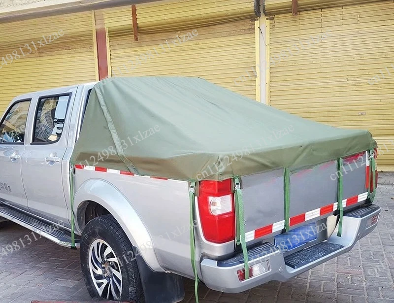 Pickup Truck Cargo Box Cover Tarpaulin - Applicable to F-150, F-250 & Other Types of Pickup Trucks