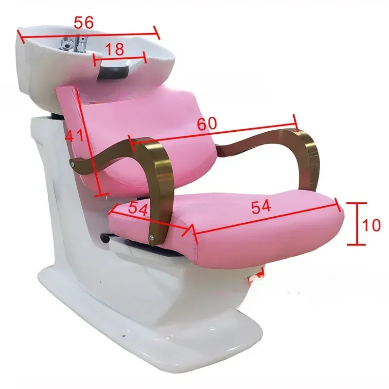 Top selling salon furniture modern hair wash basin leather salon shampoo chair