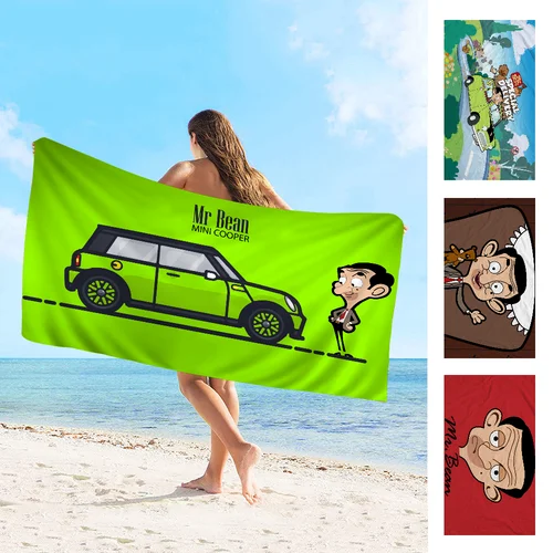 Mr-Bean CARTOON 극세사 흡수성 비치 타올, 빠른 건조, 부드러운 요가, 수영, 휴양지, 등산 타올 Best5 Mr-Bean CARTOON 극세사 흡수성 비치 타올, 빠른 건조, 부드러운 요가, 수영, 휴양지, 등산 타올 Best5