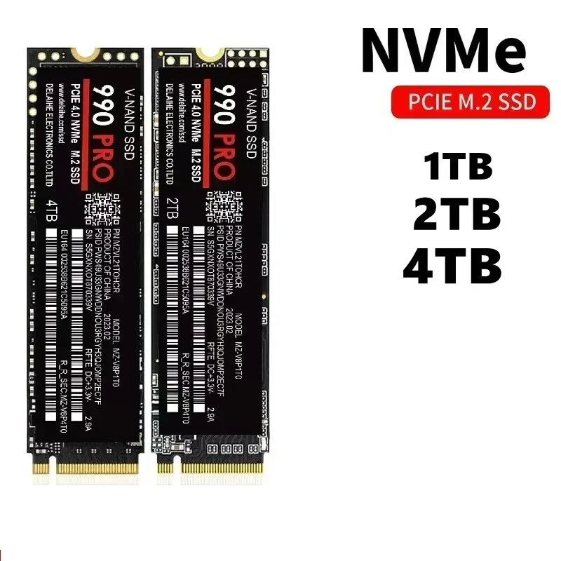Hochleistungs-Gaming 990 PRO M.2 NVMe PCIe Gen4 SSD 2TB 4TB M.2 2280 Interner Speicher Kompatibel mit PS5 Desktop Laptop