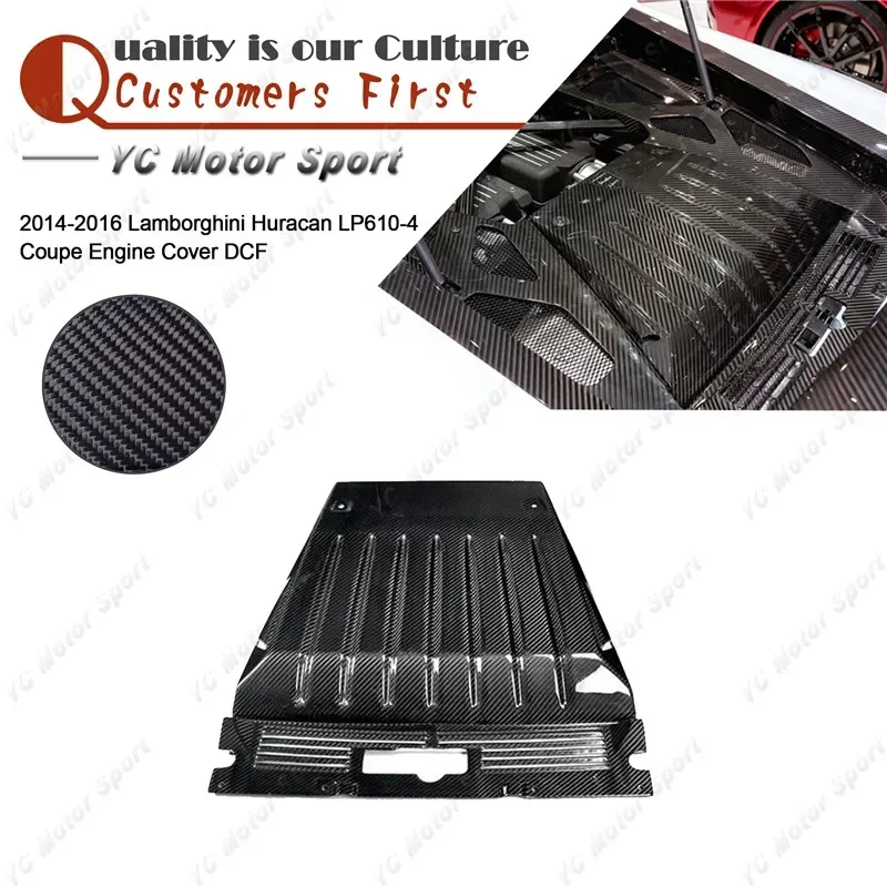 

Car Accessories Dry Carbon Fiber Interior Trim Fit For 2014-2016 Huracan LP610-4 Coupe Engine Cover