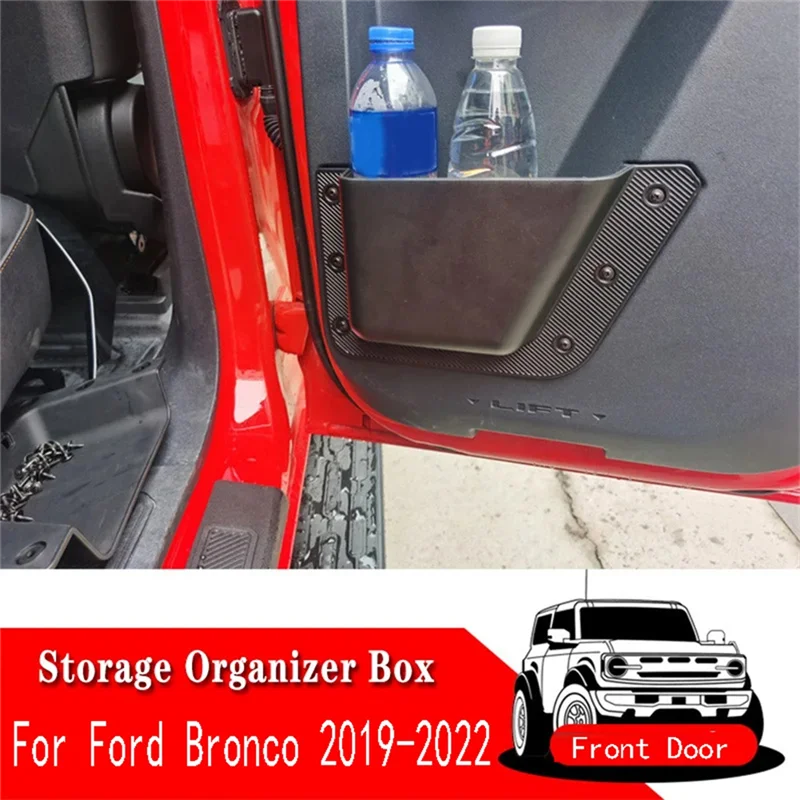 

Для Ford Bronco 2019 2022 2/4 дверной карманный ящик для хранения, органайзер, ручка, поручень, лоток, аксессуары для автомобильных запчастей