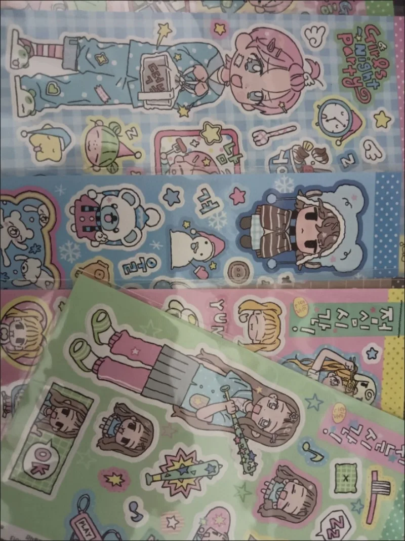 1pc Cute Korean Cartoon Sticker Pack DIY Journal Scrapbooking Planner Diary Stationery Art Decor Supplies