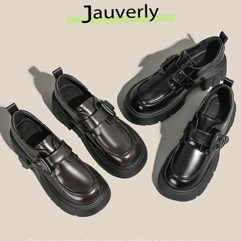 

Модные роскошные женские лоферы, новинка 2025 года, туфли без шнуровки на одну ногу с круглым носком, женские повседневные туфли на мягкой платформе, женское платье