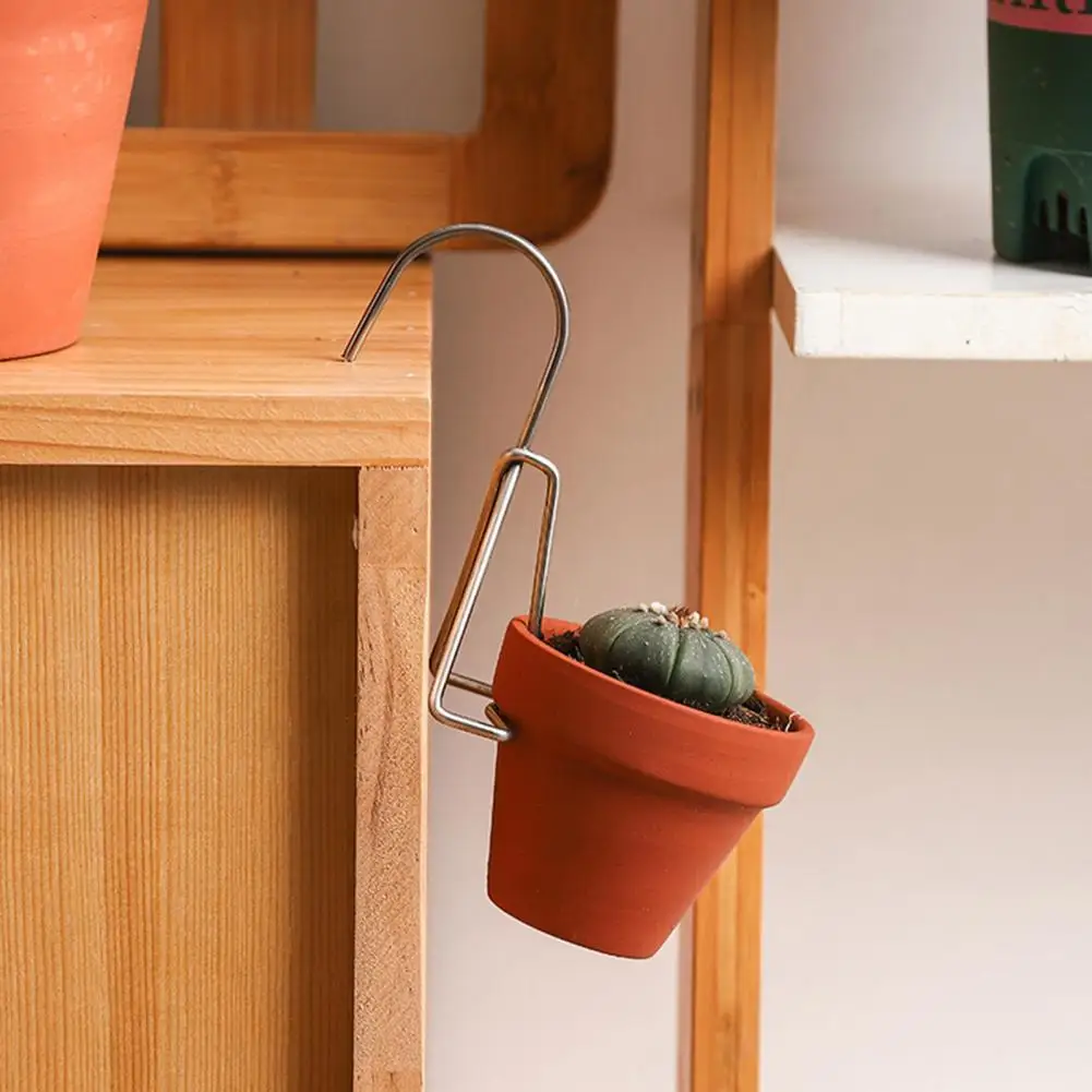 TerracottaPots Hangers Metal Anti Rust Hanging Potting Rack Hook Pots Hangers Planter Hanger For Hanging Flower Pot