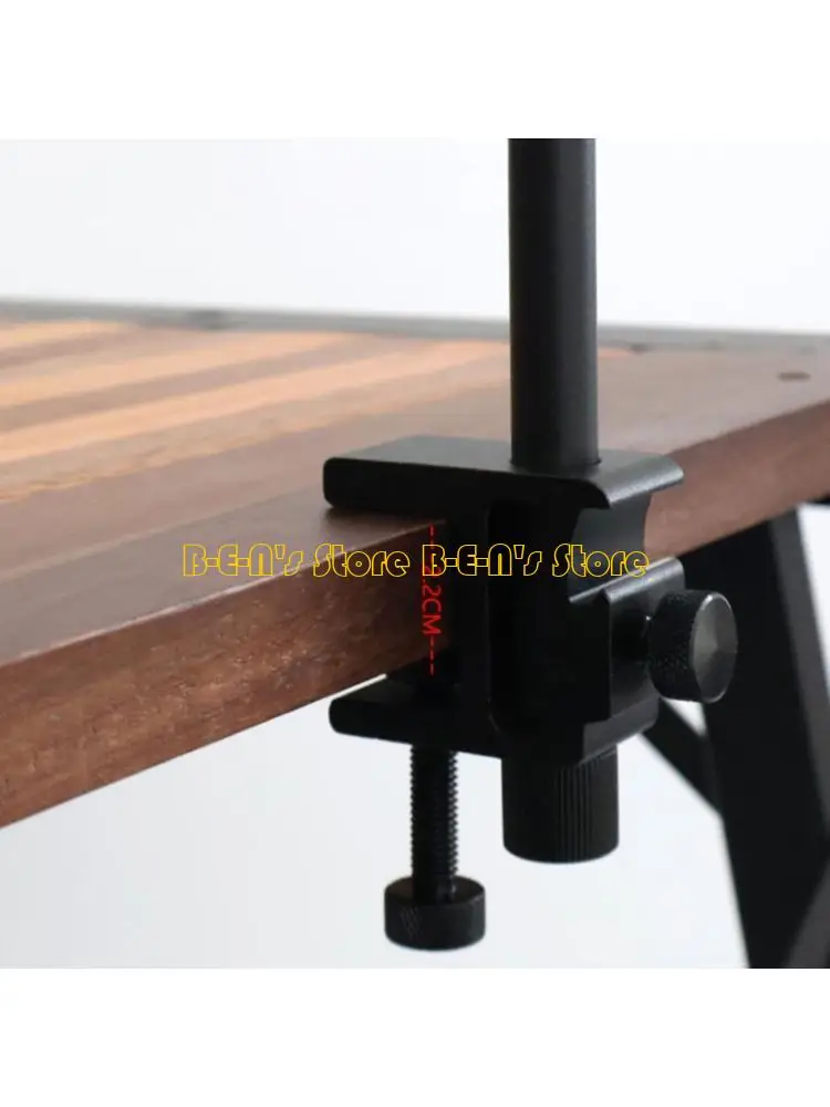 Y1AD Convenient Adjustable Light Stand Clamps for Various Surfaces Sturdy Aluminum for Camping BBQ and Stalls