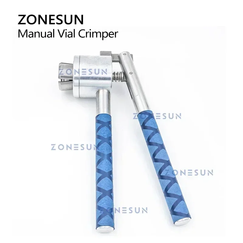 ZONESUN Perfume Bottle Crimper Manual Handheld Vial Capping Crimper Spray Caps Sealing Tool Aluminum Alloy ZS-PBC1