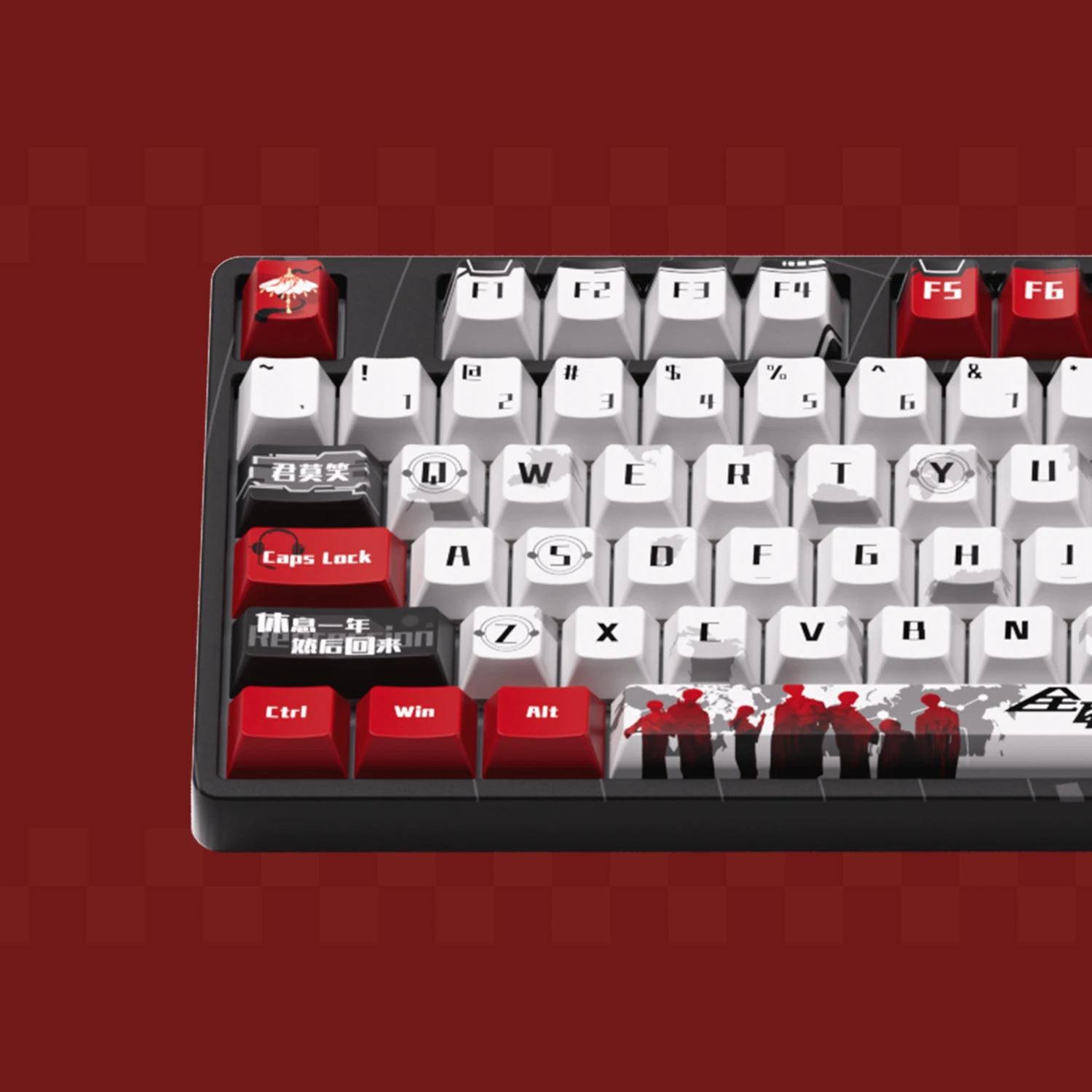 Akko 5108B Plus Mechanical Keyboard Anime Theme Hot Swap RGB 108 Keys USB Type-C/2.4GHz/Bluetooth 5.0 Wireless Gaming Keyboard