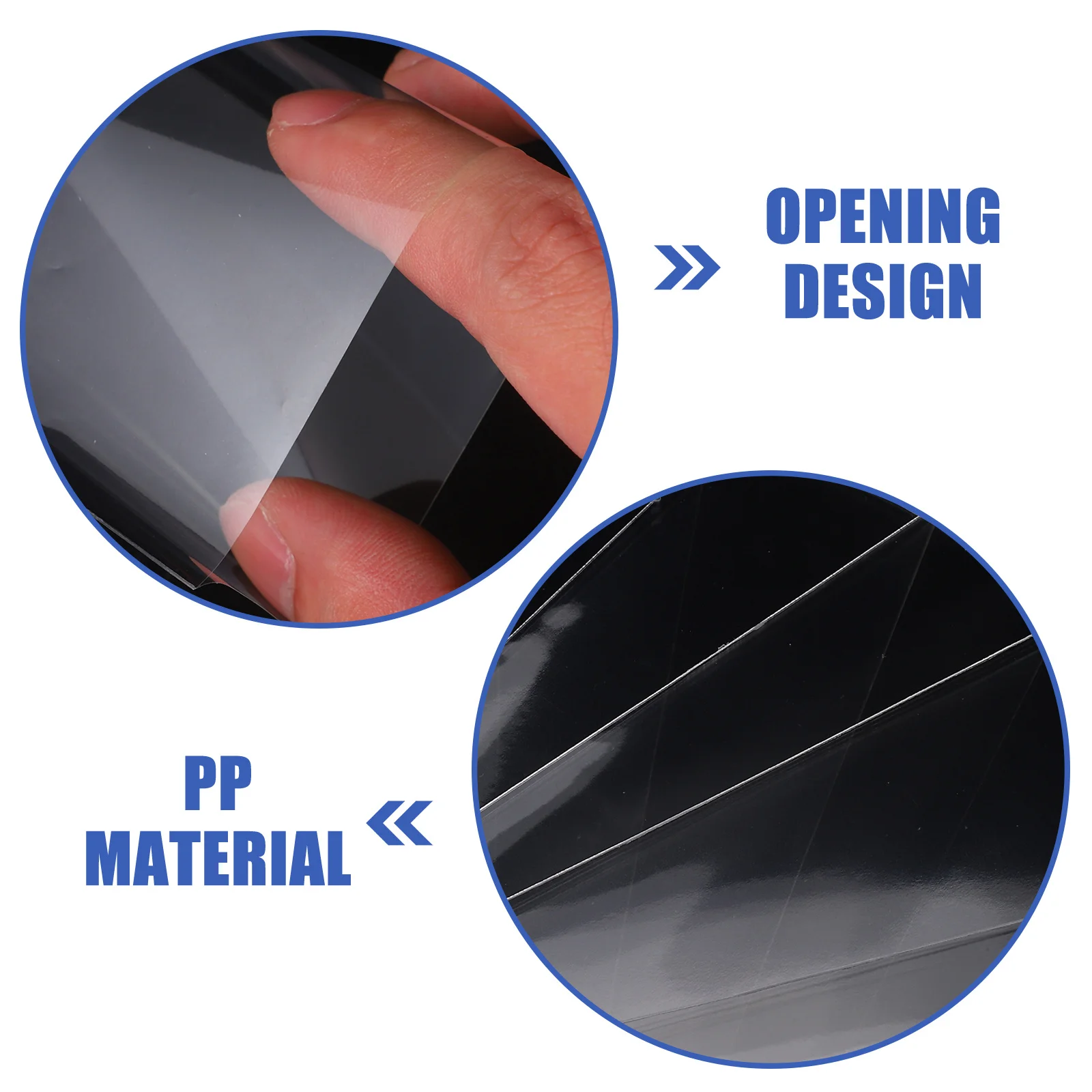 100 قطعة ألبوم جمع الأموال الورقية أكياس تخزين الأوراق النقدية الشفافة جيوب شفافة لهواة جمع الوثائق وتذاكر الفواتير #2