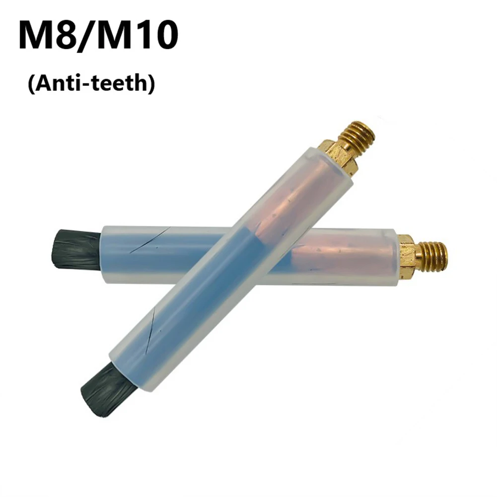 

1pcs M8 M10 Reverse Teeth Copper Head Weld Brush Seam Bead Joint Polishing Machine Silicone Tube Fiber Brush Metalworking