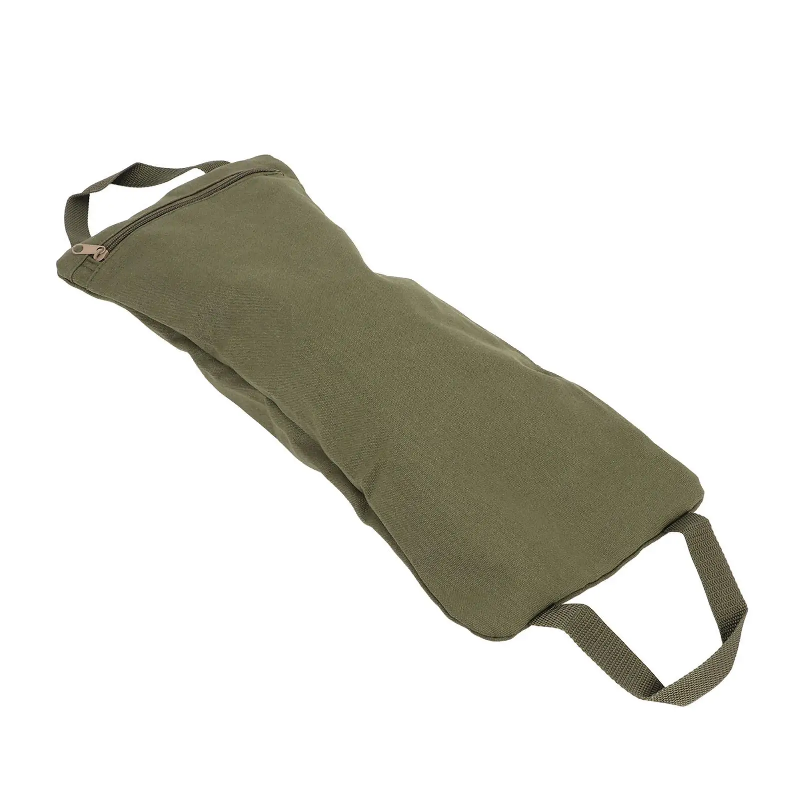 Portable Military Green for yoga Sandbags with Handle - Fillable Canvas Weights for Training & Exercise