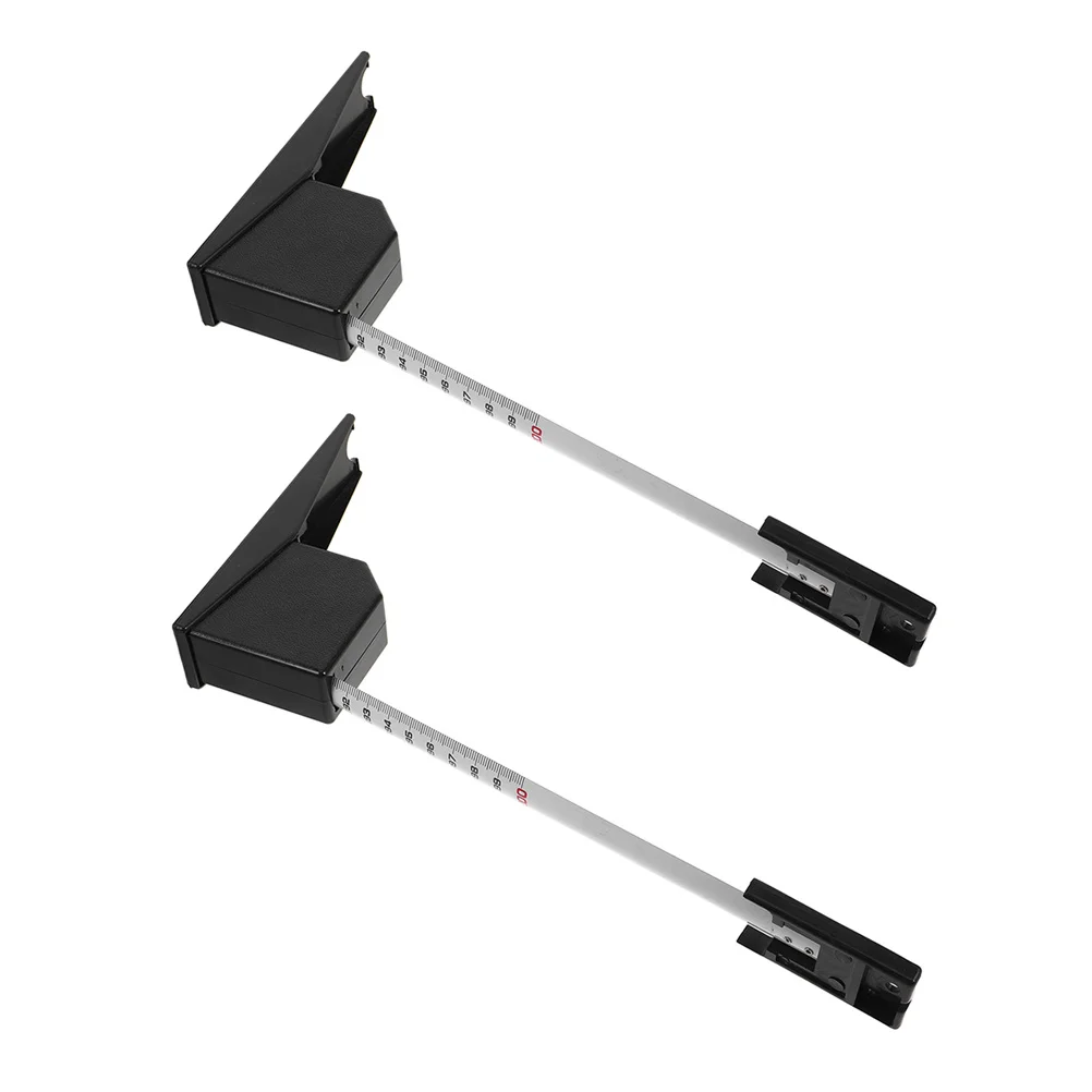 

2pcs Retractable Height Measuring Device Wall Mounted Stadiometer For Kids Adults With Wall Plate Lightweight Durable Metal