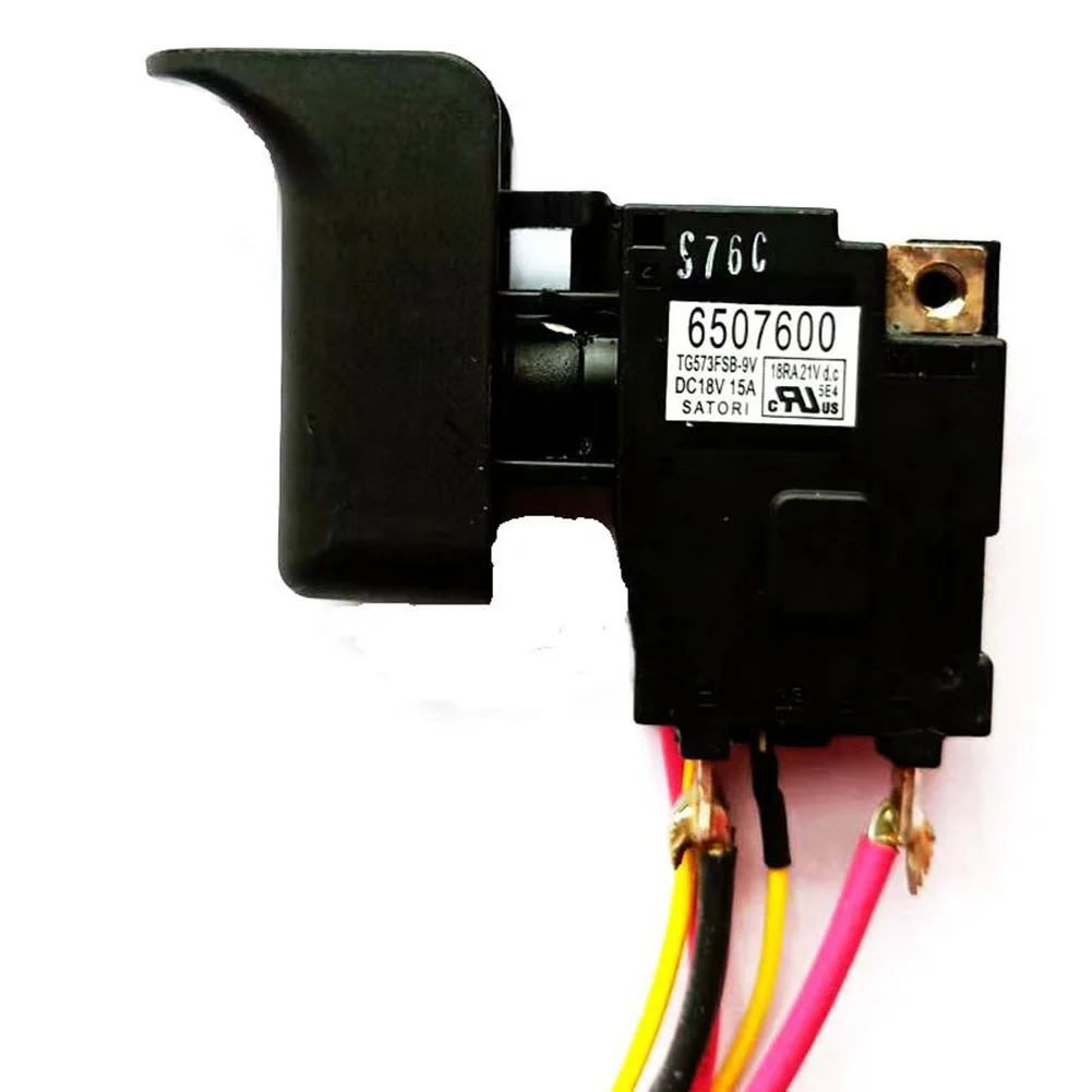 6507600 650760-0 Electric Drill Switch Speed Power Switch Replacement For XRJ04 DJR186 JR186D Electric Drill Electric Power Tool