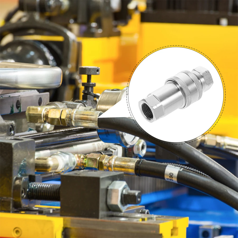 

Couplers Quick Connect Hose Fittings Npt3/8 Dust Cap Oil Pipe Connection Industrial Equipment Hydraulic Quick Connector