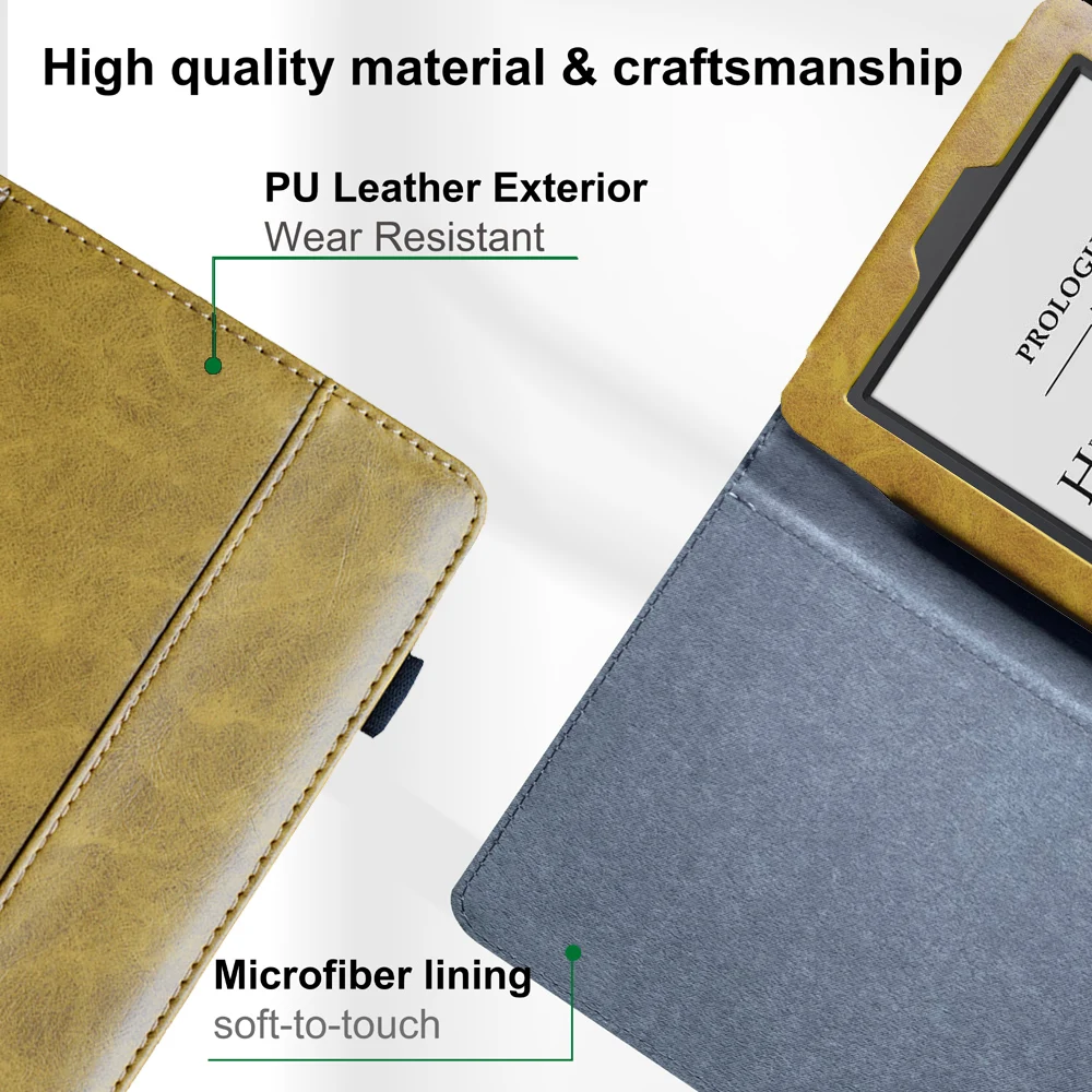 Flip Folio Cover for Kindle Paperwhite 5th 6th Basic Touch 7th Generation Case DP75SDI EY21 WP63GW Protective Leather Cases