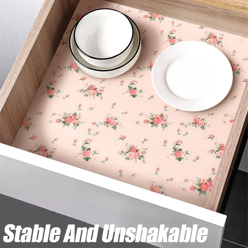 3M Reusable Drawer Mat Cabinet Wardrobes Closets Liners Waterproof Moisture-proof Kitchen Tablecloth Sticker Household Table Pad