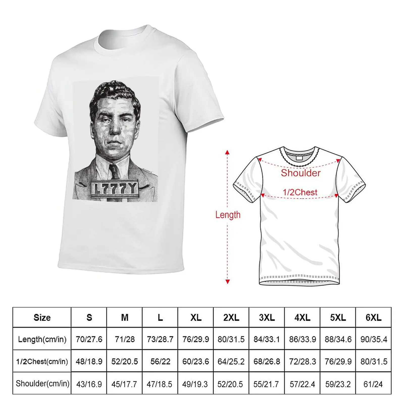 They Call Me Lucky....Lucky Luciano T-Shirt man tshirt man t shirts cotton funny t shirts cotton T-Shirt