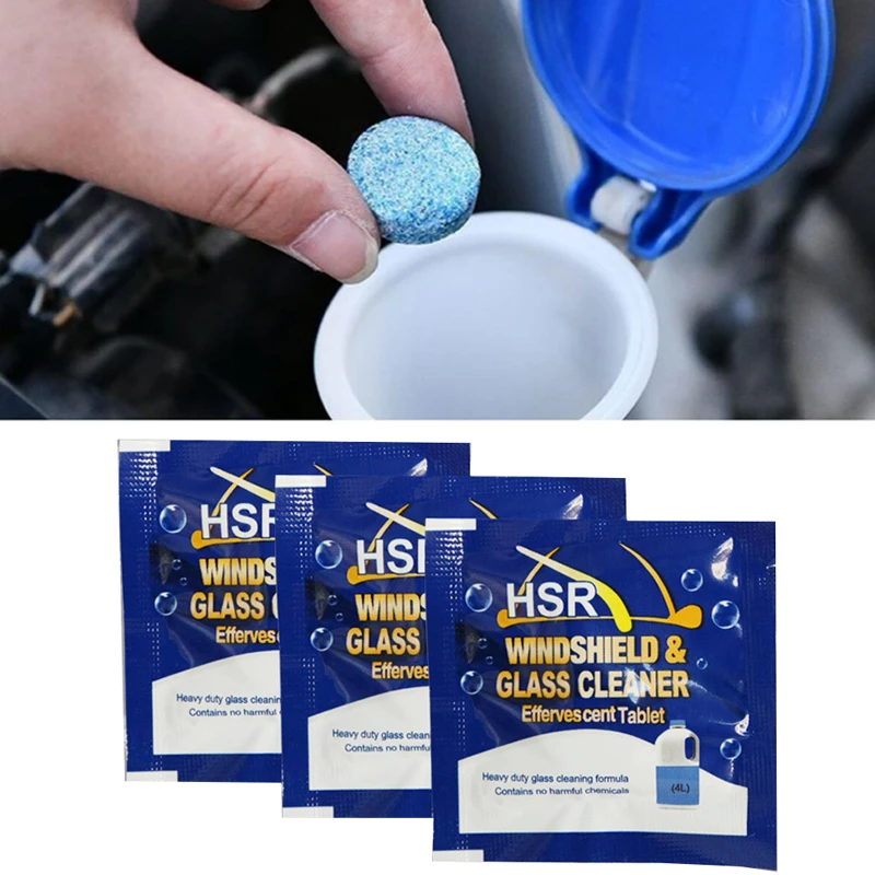 

5/20PCS Car Cleaning Agent Wiper Essence Cleaning Effervescent Tablets Car Glass Water Solid Wiper Essence Concentrated Gift