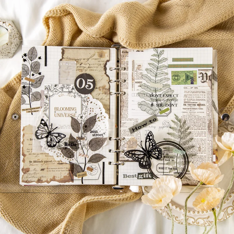 20pcs Natural Fern Plant Journaling Scrapbooking Journal Planner Stationery Transparent PET Material Deco Stationery Stickers