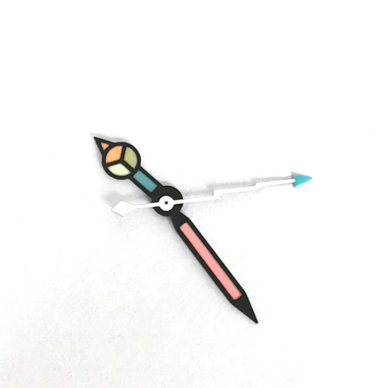 Jam tangan modifikasi dengan tiga tangan petir tangan kedua warna dan lampu malam, cocok untuk NH35/NH36/4R/7S gerakan, Rolex Submar