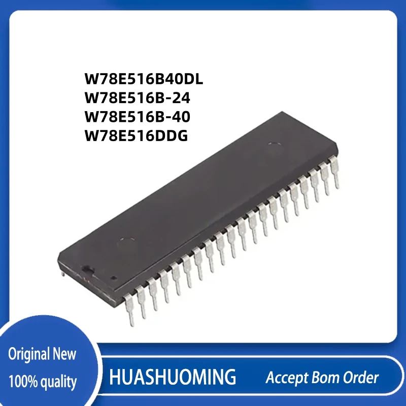 10Pcs/Lot W78E516DDG W78E516 W78E516B-24 W78E516B-40 W78E516B40DL W78E516B W78E516B W78E516DD  DIP40