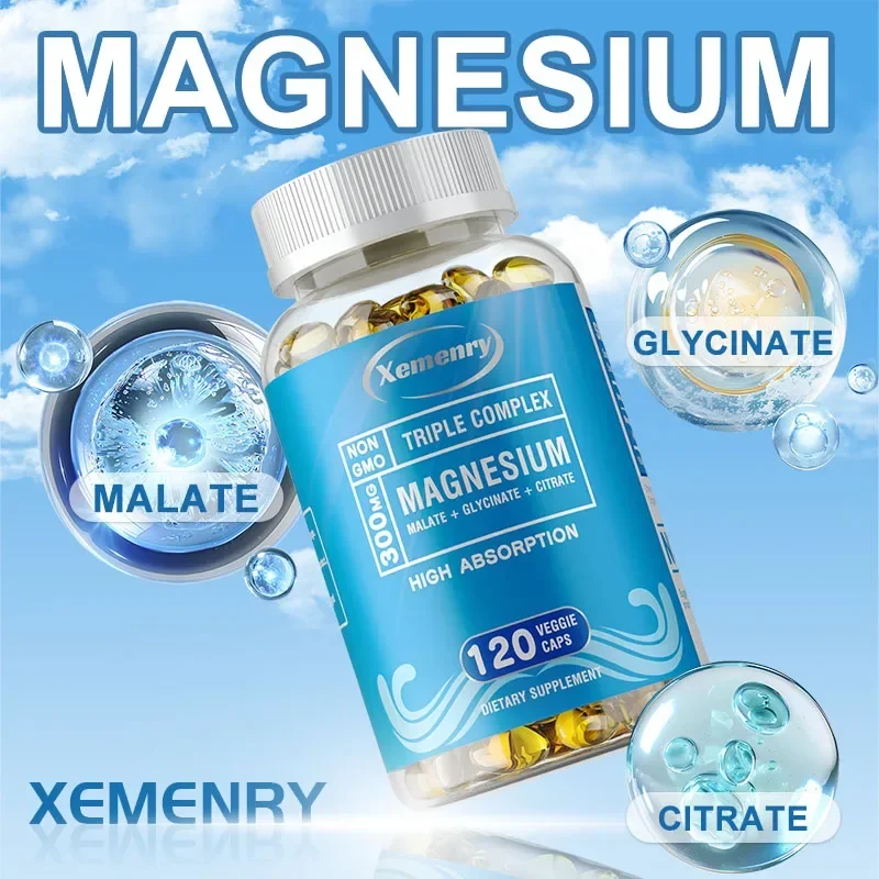 

Triple Magnesium Complex - Improve Sleep Quality, Increase Energy, Supports Nerve and Digestive System, Improve Immunity