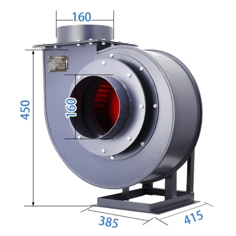 

220V powerful exhaust fan Centrifugal fan commercial hood matching hotel kitchen range hood