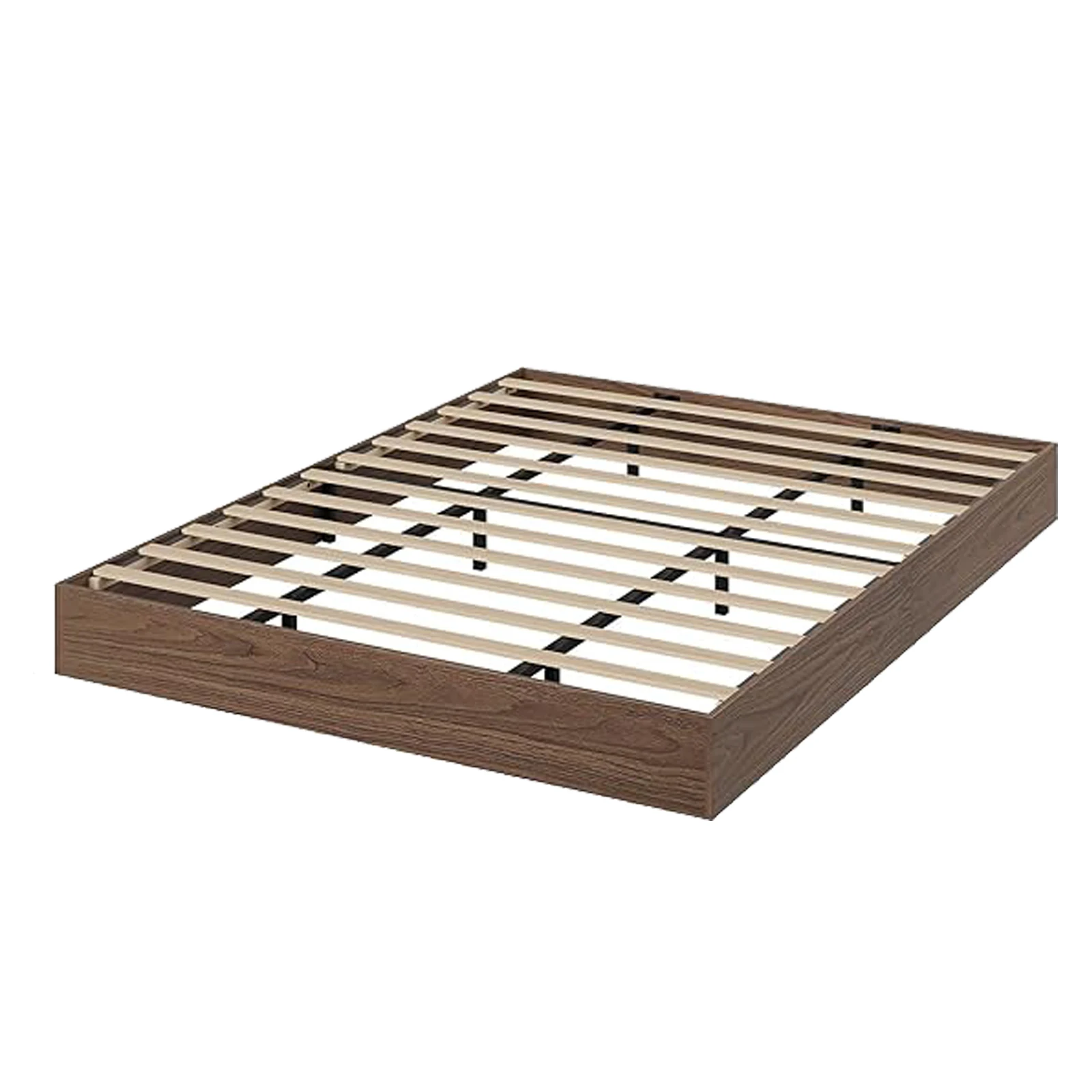 Wood Platform Bed Frame, Modern Minimalist Design with Sturdy Wooden Slats, Noise-Free Floor Bed, Space-Saving Structure, No Box Spring Needed, Easy Quick Assembly