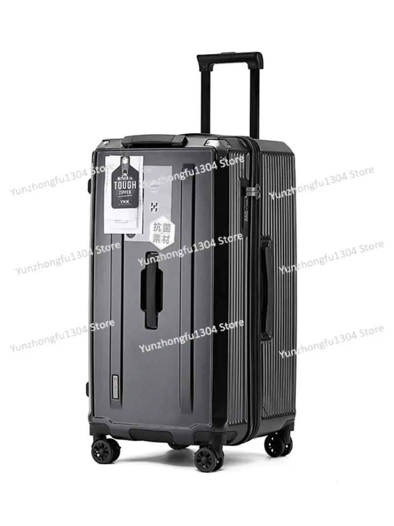 Five-wheel suitcase, universal wheel thickened trolley case, suitcase for men, strong and durable suitcase, large capacity.