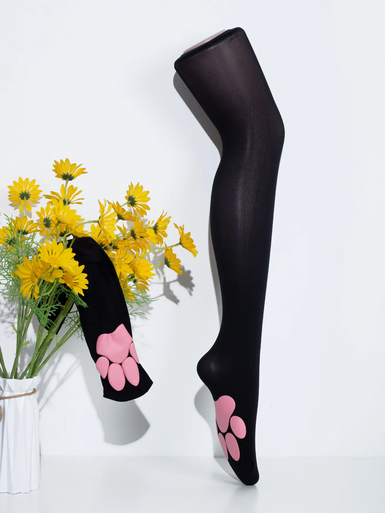 Paw Sock Lolita Stockings Cute 3D Cat Paw Pad Knee-Highs Women Y2K Cosplay Cat Paw Pad Leggings Socks Halloween Over Knee Sock - view 6