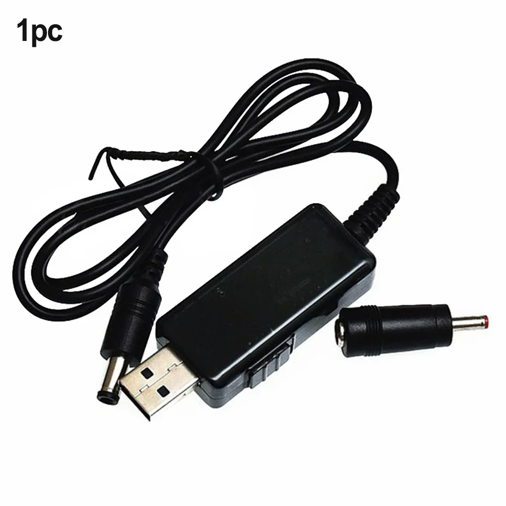 USB 5V to 9V 12V Boost Converter Cable with DC 5 5x2 1mm and 3 5mm Adapter for Power Bank to Router and Car Device Power Supply