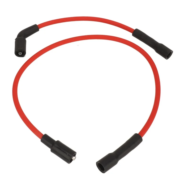 2 Pcs 8mm Spark Plug Wire Set Rubber Sparking Plug Ignition Wire Kit For XL883 XL883C 883 XL883L XL883N XL883R 883R