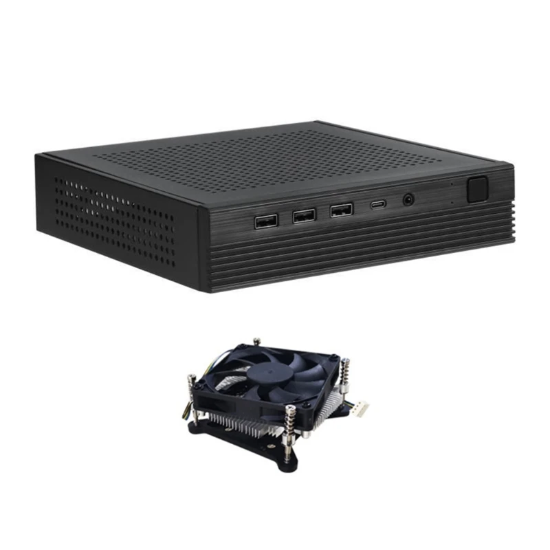 Mini ITX PC Case Enhances Cooling Features Only Support Thin DCIN Motherboards for Stability and Long Life