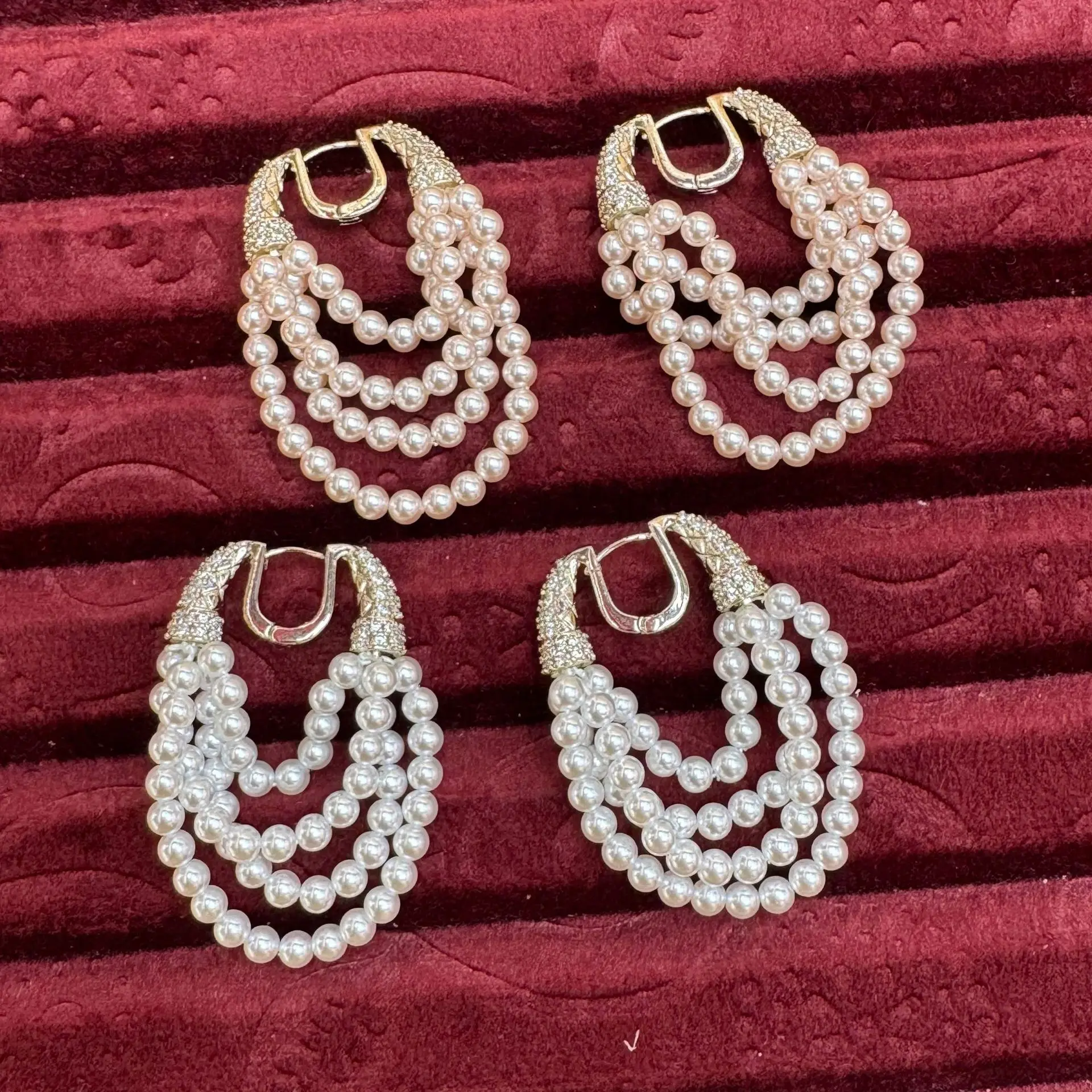 

Knot-Free Extra-Long Tassel Pearl Earrings Elegant Dangle Jewelry for Women