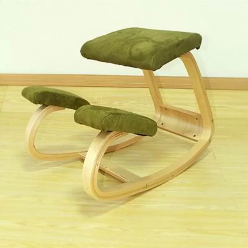 Original Ergonomic Kneeling Chair Stool Home Office Furniture Ergonomic Rocking Wooden Kneeling Computer Posture Chair Design