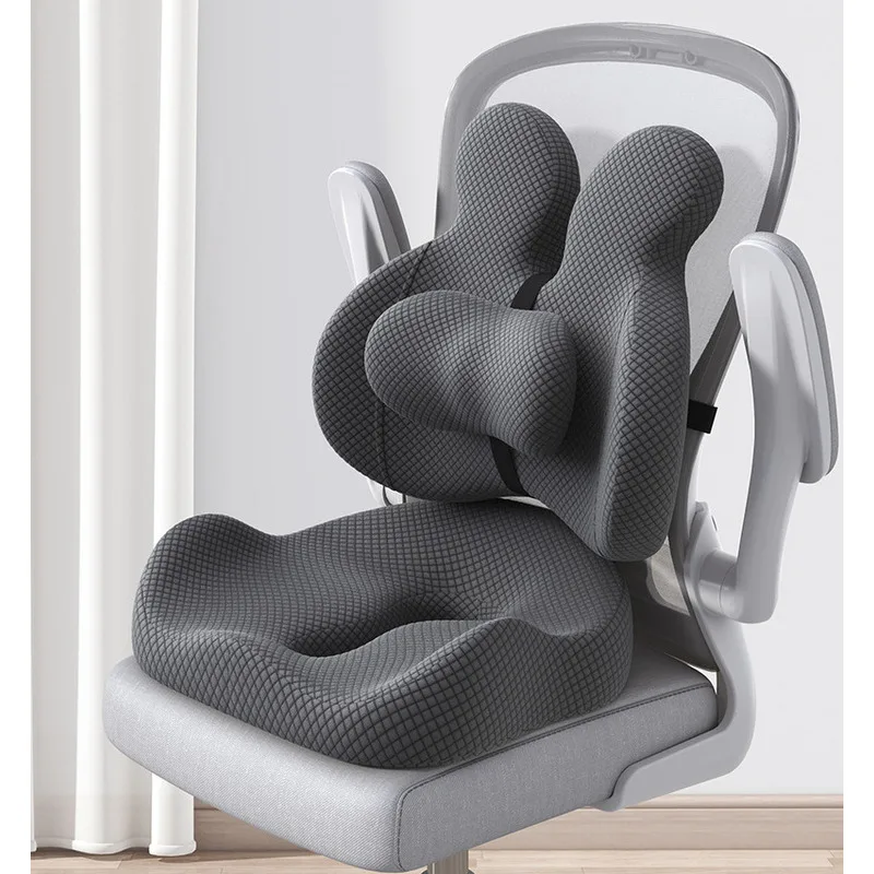 

Офисная подушка, стул, подушка для поддержки талии, спинка сиденья, эргономичная хлопковая подушка с эффектом памяти, артефакт от геморроя, студенческая подушка для задницы