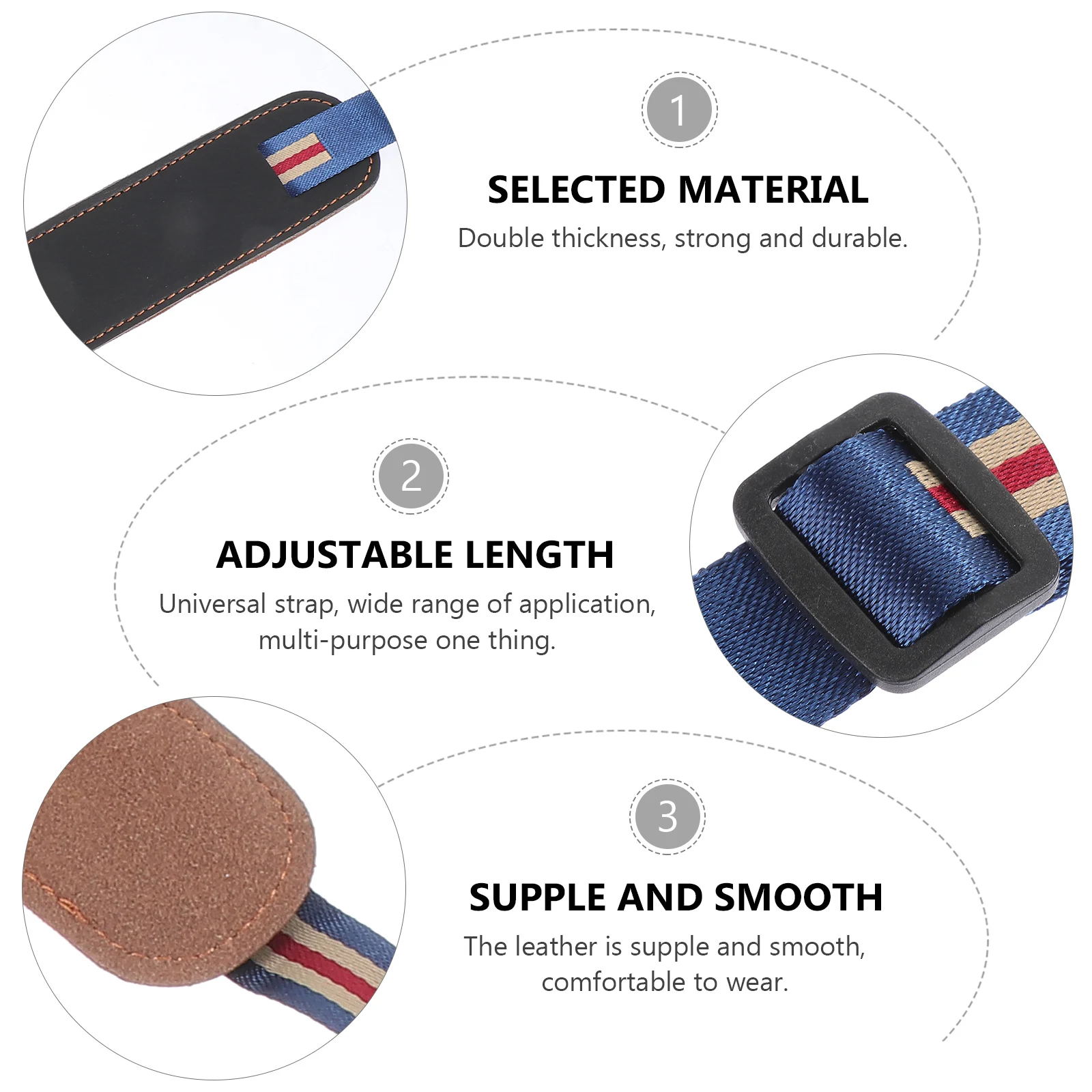 

1pc Portable Crossbody Ukulele Strap Adjustable Punch-Free Practical Pu Edges Affordable Brown